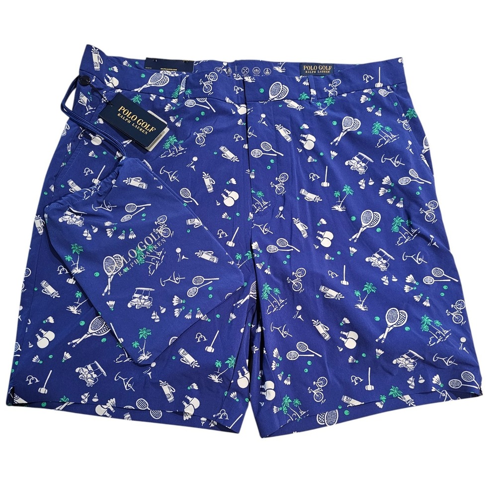 Polo Golf Ralph Lauren Men's Performance Hybrid Golf Swim Shorts Outdoor Sz 38